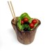 Simplicity - Natural Rustic Wooden Magnolia Serving Bowl Olive or Garlic Dish by Tanja Sova