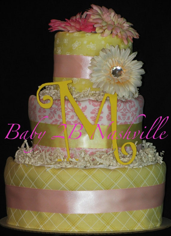 baby decoration m shower to Cake Baby Yellow similar Girls Diaper Items Pink and