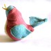 Pink and Blue Song Bird