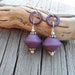 Purple Pretties ... SRA Lampwork and Sterling Silver Earrings