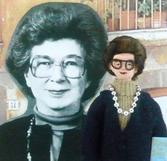 Beverly Cleary Puppe Miniatur Autor und Schriftsteller Sammler