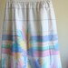 Vintage Tropical Palm Tree Print Skirt - White with Tropical Print Bottom