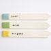 3 herb garden labels.