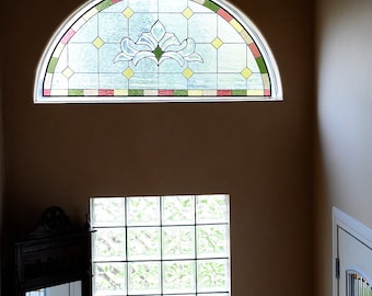 Stained Glass Window/ Hanging Panel- "Refined Arch" (P-22)