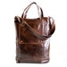 Briefcase in Java Brown Leather - Made to Order