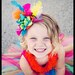 Ready2ship Carnival Princess Mad Hatter Mini Top Hat with headband Birthday Hat Carnival Party