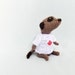 Canadian Meerkat, knitted meerkat, maple leaf sweater, patriotic, meercat, plush, canada