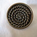 Large VINTAGE Rope Spiral Metal BUTTON