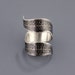 Etched Fern Curl - Sterling Silver Ring - Nature Jewelry