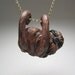 Smiling Sloth Necklace - Wearable Art Sculpture