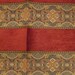 Ethnic Medallion Tapestry Chenille Stripe Designer Fabric Sample Duralee Ruby Red