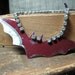 Vintage Halloween Bat Rhinestone Ornament, gifts under 15, upcycled, reclaimed