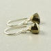 Pyrite Drop Sterling Earrings