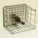 Vintage milk crate - milk basket - metal - wire - wine rack - bottle holder