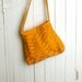 Handbag Purse Summer Fashion Mustard in Yellow Chevron Pleats