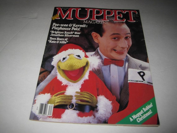 Muppet Magazine Winter 1987 Pee Wee Herman Muppet Babies