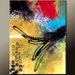 Original Abstract Art 18x24 Contemporary Modern Ready to hang Canvas Art Painting by Destiny Womack - dWo - Random Thoughts