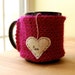 Tea Love Mug Cozy Knitted Chai Heart Cup Cosy
