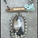 Vintage assemblage soldered pendant necklace MCR
