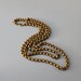 1930s Necklace / Vintage Jewelry / 30s Brass Double Chain Choker Necklace
