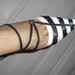 RARE Vintage 80's Designer Giorgio Armani High Heels Strappy Womans Shoes Blue/White