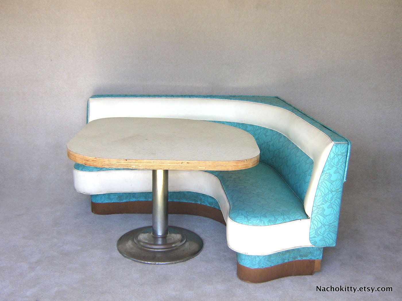 1950s Diner Booth Original Boomerang Vinyl Formica by ...