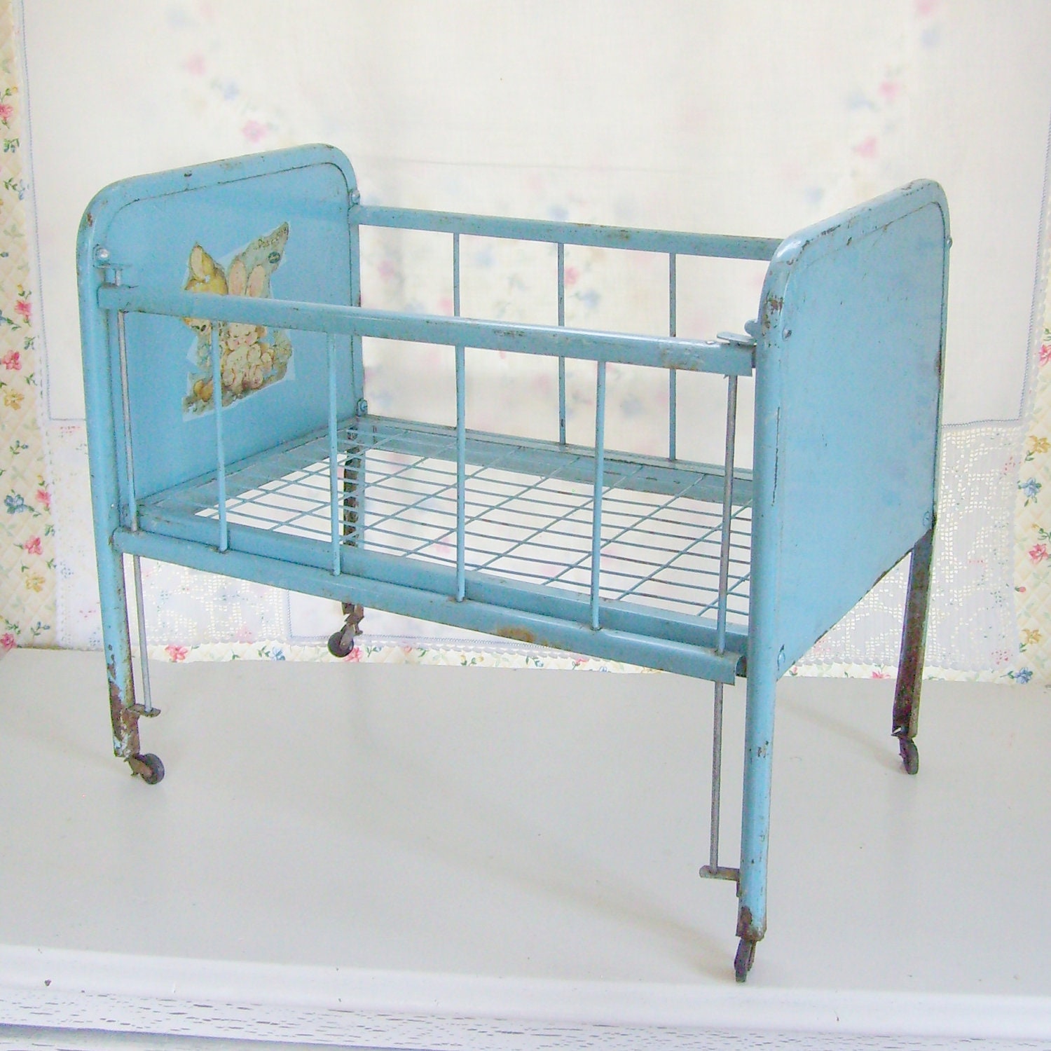 metal doll crib