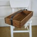 Wood Box Tote Crate Industrial Storage Primitive Rustic Vintage