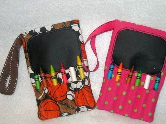 OVAL CRAYON CHALKBOARD And Crayon Bag Choose your fabric The more you buy the better your price Il_570xn