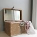 shabby antique train case / luggage