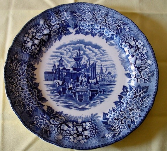SALE Antique Rare Wedgwood Ferrara England Transferware