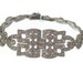 Art Deco Bracelet Original 1920s Geometric Rhinestone Link Wedding Jewelry