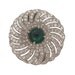 Art Deco Brooch Dress Clip Emerald Green 1920s Vintage Wedding Jewelry