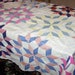 Vintage Hand Pieced QUILT TOP, 66" x 80", Lots of Feed Sack, Almost Perfect