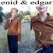 Vintage 80s Caramel Brown Moleskin GAP Peplum Blazer Jacket (m l)