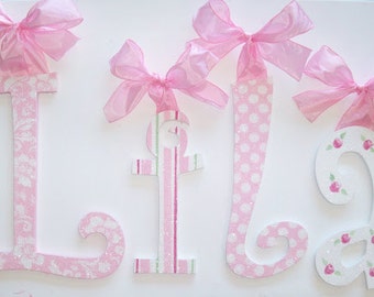 GLITTER and SPARKLE baby nursery wall letters