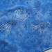 Something Blue Silk Handkerchief Hand Painted Ladies Bridal Hankie Scarf Sapphire Navy Blue Periwinkle Dragonfly