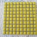 Bright Yellow Ceramic Tiles for Mosaics 3/8 inch Square Tiles Yellow Mosaic Tiles Yellow Ceramic Tiles Set of 100
