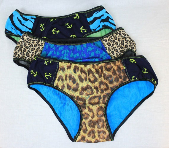 Black animal sheer mesh elastic waist panties download size