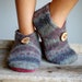 Kids Wool Shoes, Leather Soles, Eco Friendly, size 13, To Market