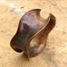 Anticlastic Heat Treated Copper Wide Copper Bangle One of a Kind