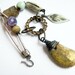A Lady of Letters. Cosmic Rustic Gypsy Victorian Tribal Iridescent Assemblage necklace..