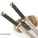 Hairtana sticks Pair of Antler Swords Katana Wrapped Hilt Hairtana Pair