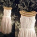 vintage 50s Dress - Crochet Collar Dress - Pink Plaid Sun Dress Sz M