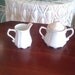 ranson limoges sugar creamer white shabby chic cottage pottery ceramic prairie blank