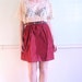 ON SALE Kringle Checked Vintage 80s Gingham Printed High Waist Mini Holiday Skirt Small S