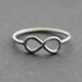 Sterling Infinity Ring - Size 10.25 US/Canada