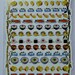 Cute Japanese Food Stickers From Japan - Plum Onigiri, Miso Soup, Egg Omelette, Tofu, Prawn Ebi Tempura, Salmon Filet, Rice Bowl, Pickles