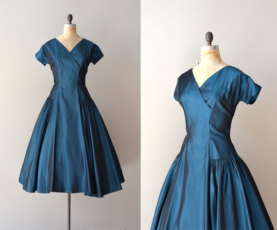 vintage 1950s dress / 50s dress / Musikalische dress by DearGolden