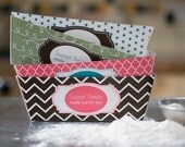 Sweet Treats Baked Goods Set (warm) PRINTABLE Paper Baking Trays, Tags, Toppers, Wraps - YOU CUSTOMIZE Instant Download Il_170x135